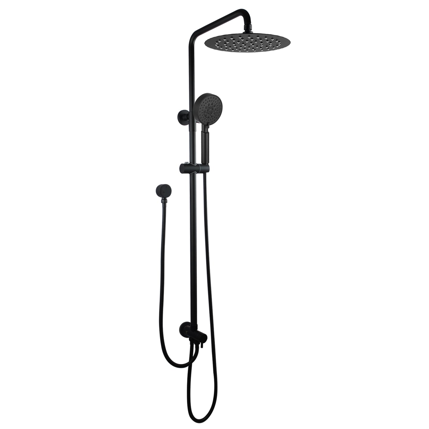 OPAL ROUND TWIN SHOWER COLUMN - MATTE BLACK - The Tile Collection™