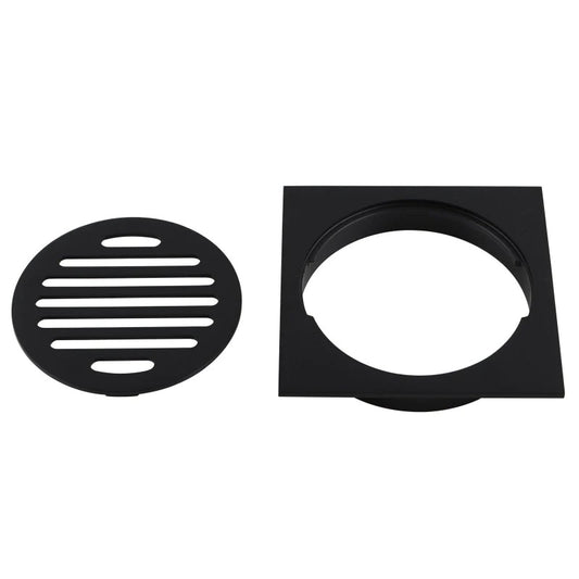ZEPHYR 100MM SQUARE FLOOR DRAIN - MATTE BLACK - The Tile Collection™
