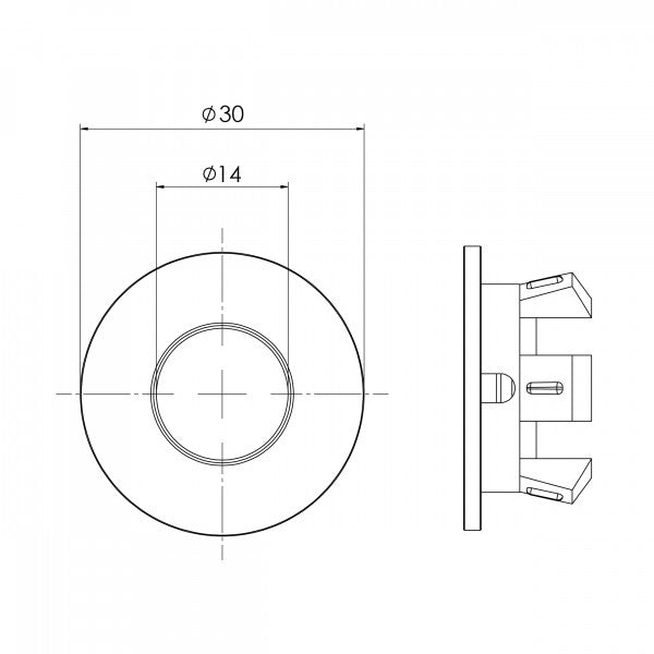 ZEPHYR BASIN OVERFLOW RING - BRUSHED NICKEL - The Tile Collection™