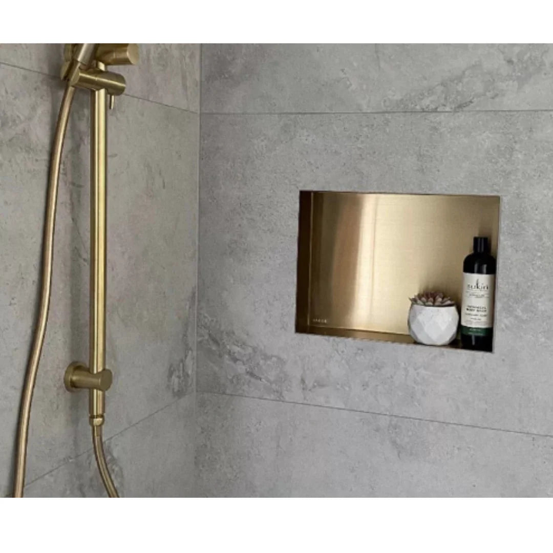 ANOOK® SHOWER NICHE 400X300X90MM - BRUSHED GOLD