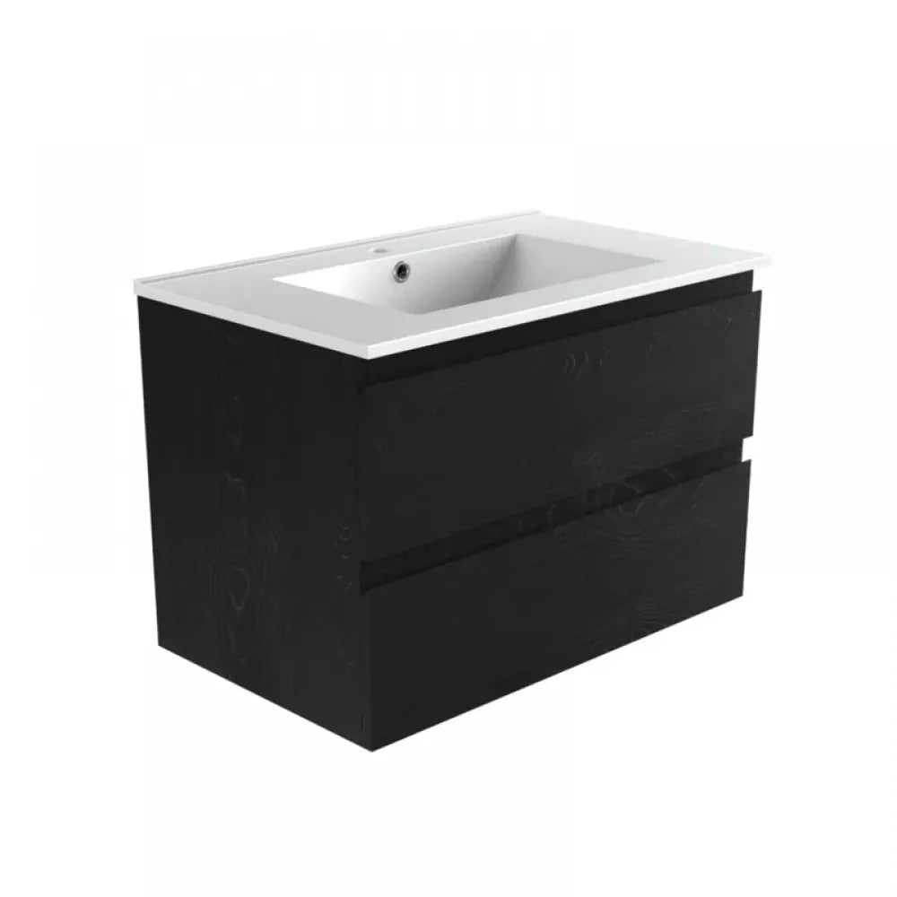 NELSON WALL HUNG VANITY | 600MM | DARK OAK | PLYWOOD - The Tile Collection™