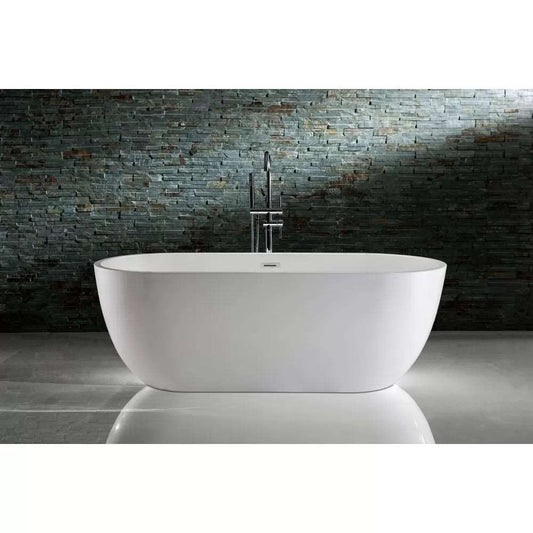 1400MM OVAL FREESTANDING BATH - WHITE - The Tile Collection™