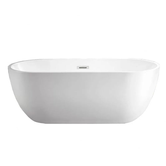 1500MM OVAL FREESTANDING BATH - WHITE - The Tile Collection™