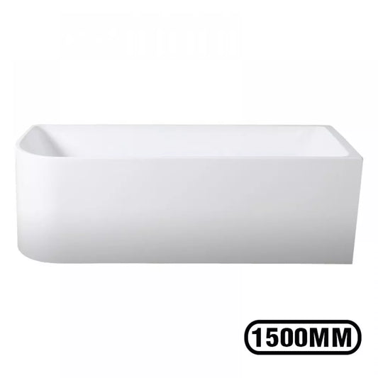1500MM RIGHT CORNER BACK TO WALL FREESTANDING BATH - The Tile Collection™