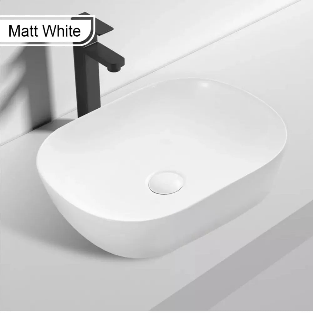 Matt White Ceramic Basin 465x375x115mm