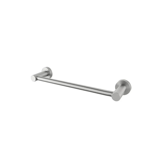 ROUND SINGLE HAND TOWEL RAIL WALL MOUNTED- CHROME