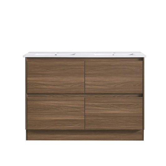 1200MM FLOORSTANDING PLYWOOD VANITY DOUBLE BASIN| ROSEWOOD
