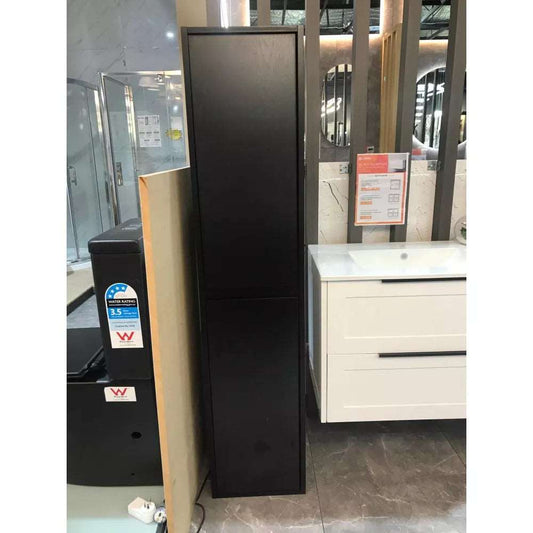 1600MM ANNA DARK OAK PLYWOOD TALL CABINET - The Tile Collection™
