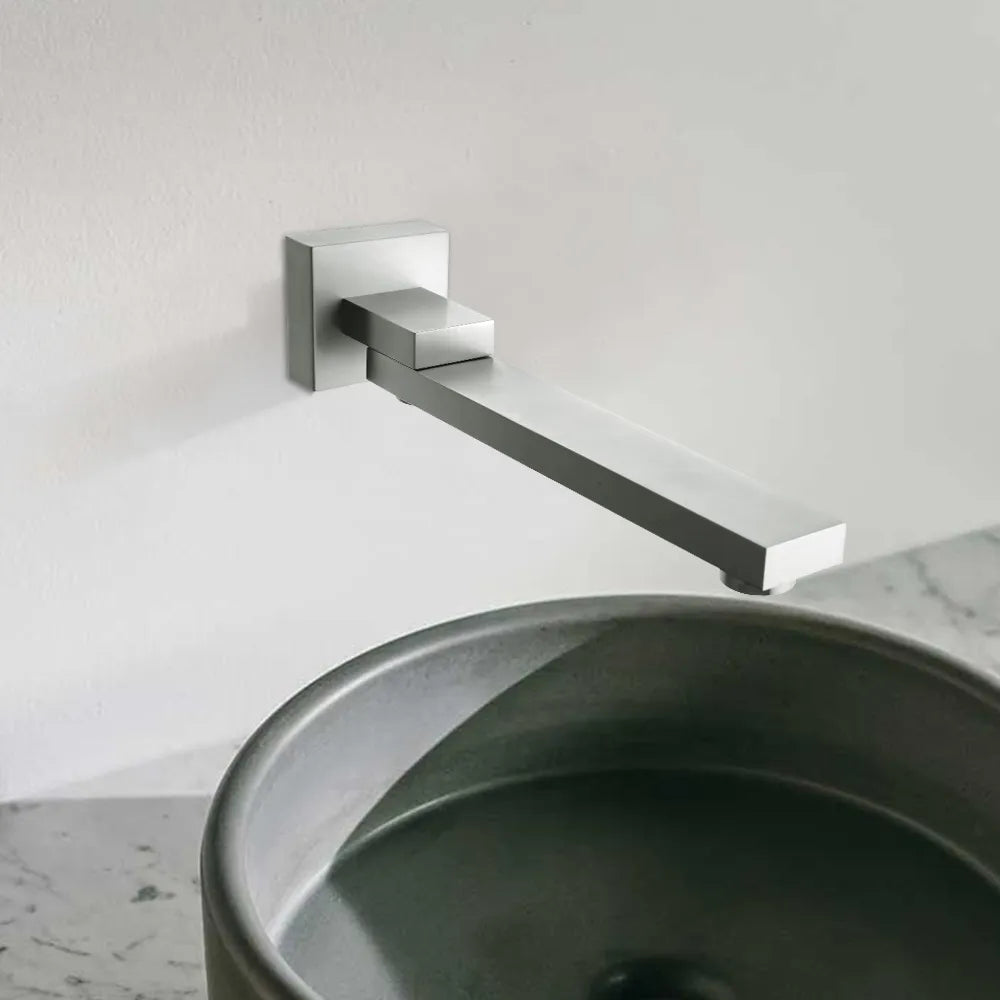 FUSION SQUARE SWIVEL BATH SPOUT 260MM - 5 COLOURS - The Tile Collection™