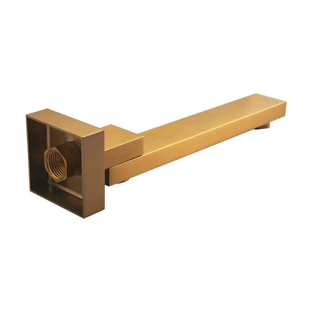 FUSION SQUARE SWIVEL BATH SPOUT 260MM - 5 COLOURS - The Tile Collection™