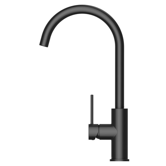 METHVEN MINIMALIST MK2 GOOSENECK SINK MIXER -MATTE BLACK - The Tile Collection™