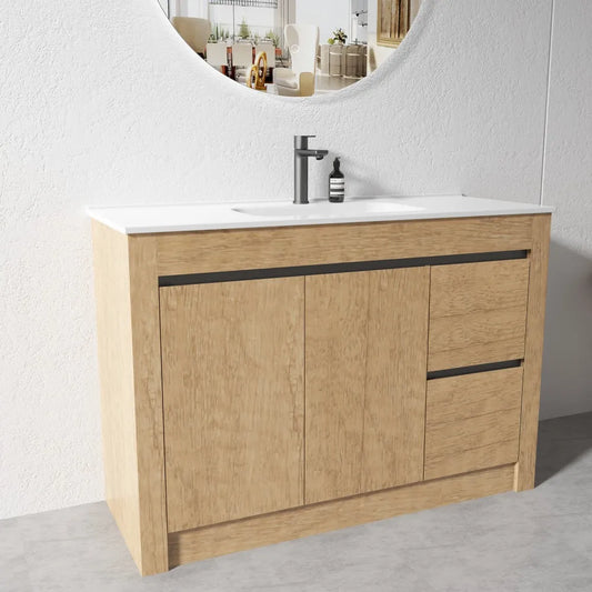 BC7 1200MM PLYWOOD FLOOR STANDING VANITY SINGLE BASIN - The Tile Collection™