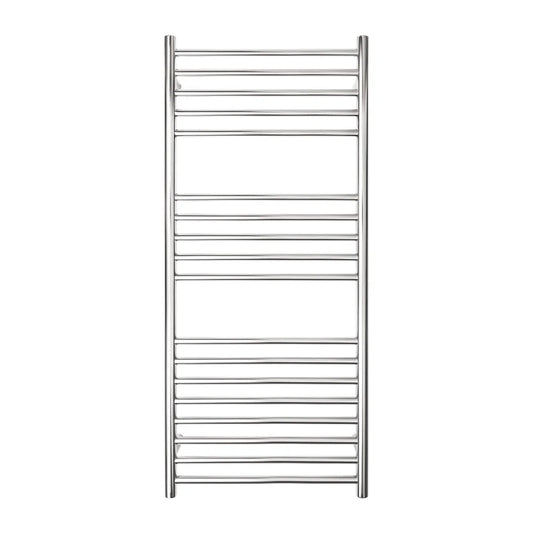 TRANQUILLITY 18 BAR PREMIUM ROUND HEATED TOWEL WARMER 1150H*510W*120D- POLISHED STAINLESS - The Tile Collection™