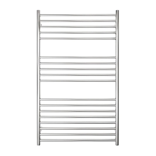 TRANQUILLITY 18 BAR WIDE PREMIUM ROUND HEATED TOWEL WARMER 1150H*700W*120D- POLISHED STAINLESS - The Tile Collection™