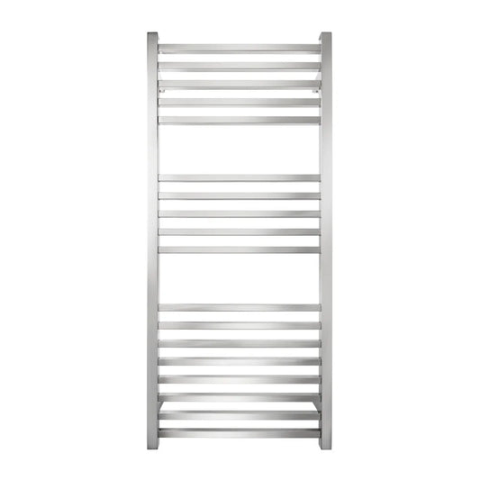 TRANQUILLITY 18 BAR PREMIUM SQUARE HEATED TOWEL WARMER 1150H*510W*120D- POLISHED STAINLESS - The Tile Collection™