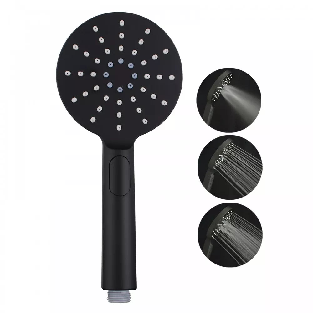 OPAL ROUND TWIN SHOWER COLUMN - MATTE BLACK - The Tile Collection™