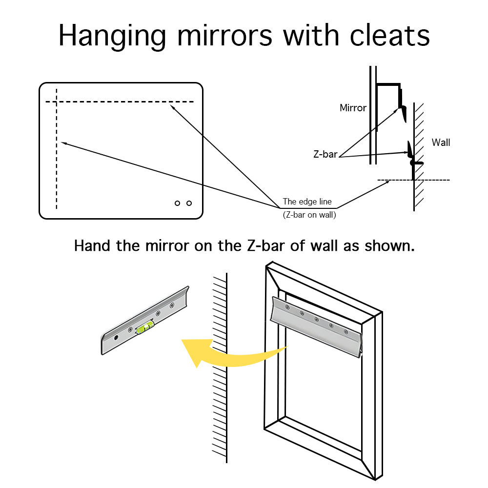 1500X750MM RECTANGULAR LED BATHROOM MIRROR WITH DEMISTER & 3 COLOURS LIGHT - The Tile Collection™