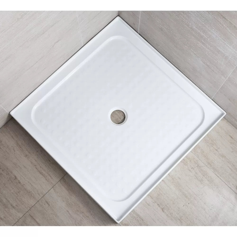 900x900mm Square Shower Tray - Centre Waste
