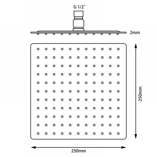 FUSION 3 in 1 RAIN SHOWER SET - GUNMETAL GREY - The Tile Collection™