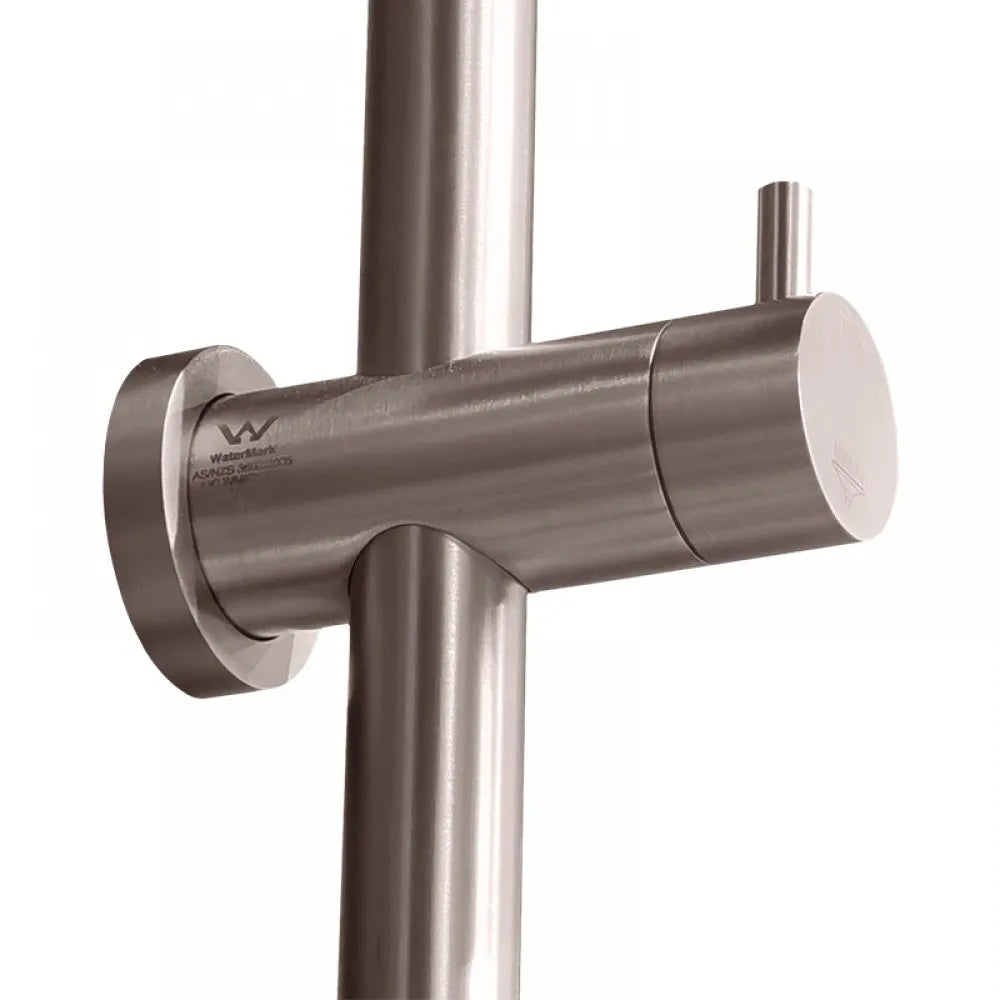 CHASE PREMIUM ROUND DUAL RAIN SHOWER COLUMN - BRUSHED NICKEL - The Tile Collection™