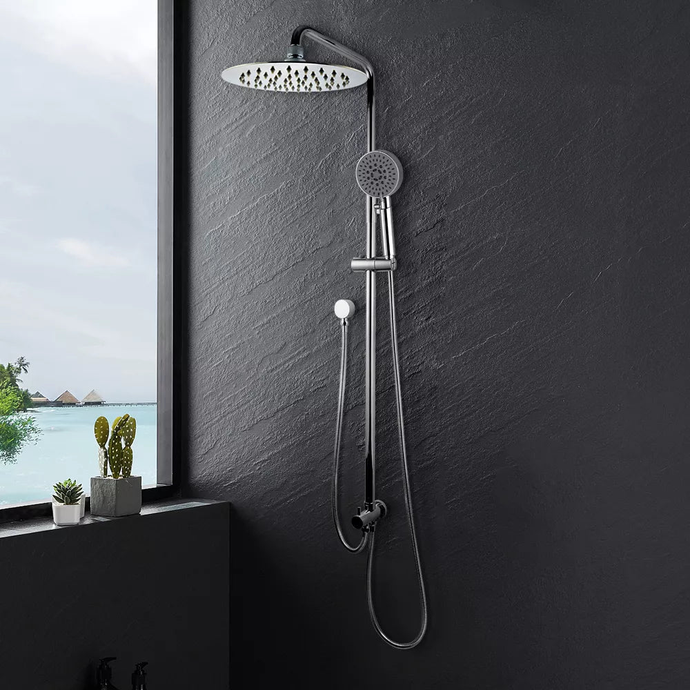 OPAL ROUND TWIN SHOWER COLUMN - CHROME - The Tile Collection™