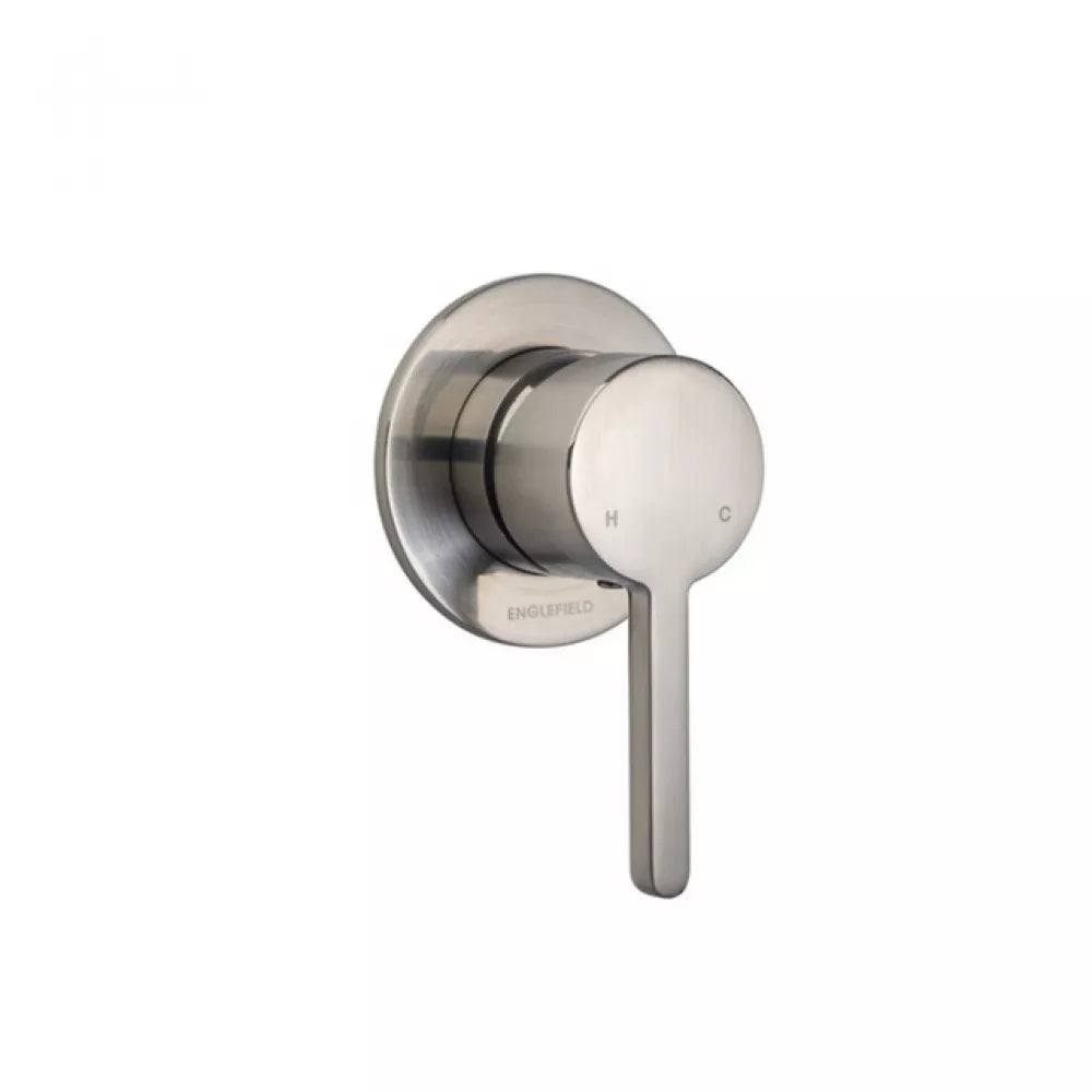 ENGLEFIELD STUDIO BATH/SHOWER MIXER PIN LEVER - BRUSHED NICKEL - The Tile Collection™