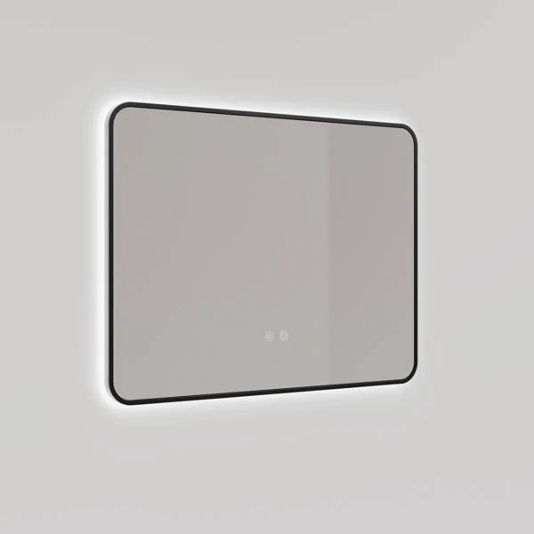 900x750MM SERAPHINE BLACK ALUMINIUM FRAMED MIRROR DN - The Tile Collection™