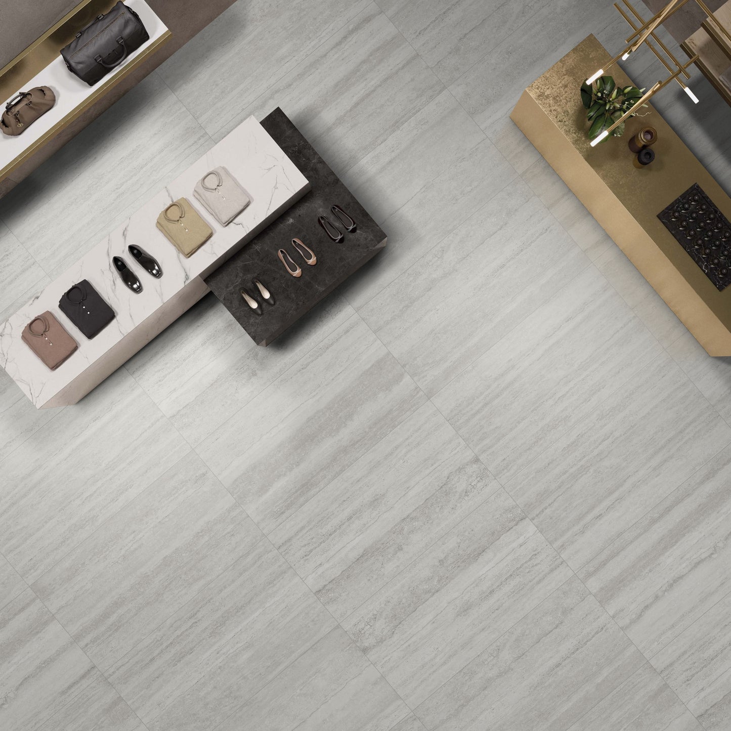 ARTISAN TRAVERTINE GREY PORCELAIN MATTE TILE 600X600MM - $59/SQM - The Tile Collection™