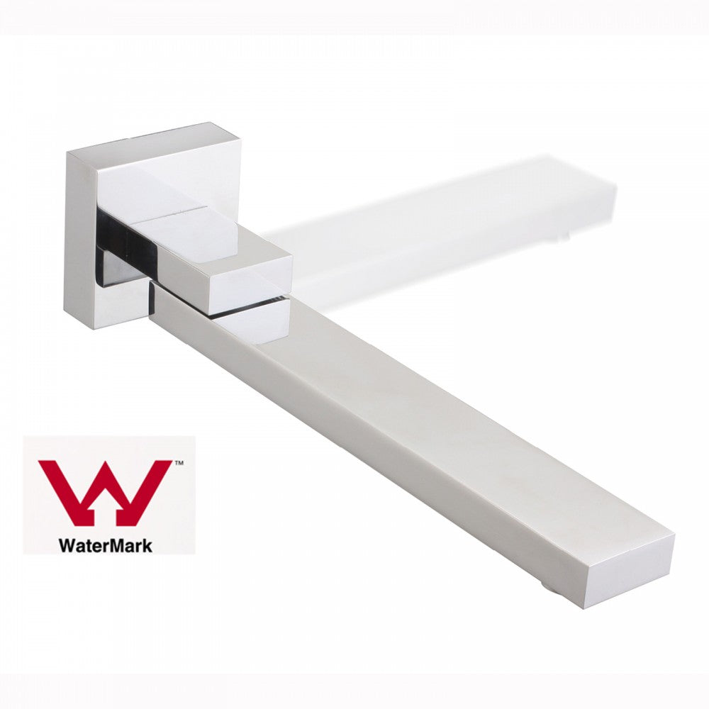 FUSION SQUARE SWIVEL BATH SPOUT 260MM - 5 COLOURS - The Tile Collection™