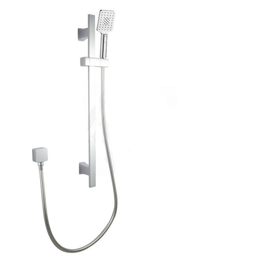 FUSION SQUARE SLIM SHOWER SLIDE WITH 3 FUNCTION HANDHELD SHOWER - 2 COLOURS