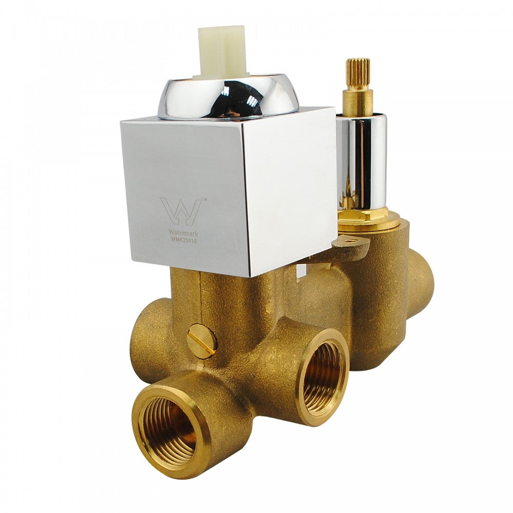 FUSION SQUARE DIVERTER SHOWER MIXER - 2 COLOURS - The Tile Collection™