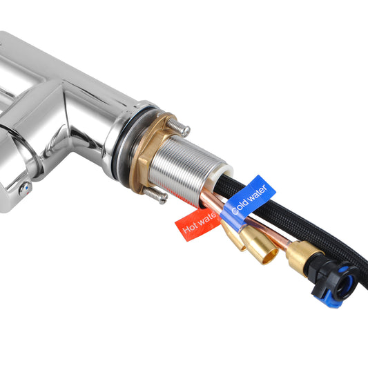 OPAL PULLOUT KITCHEN SINK MIXER- CHROME - The Tile Collection™