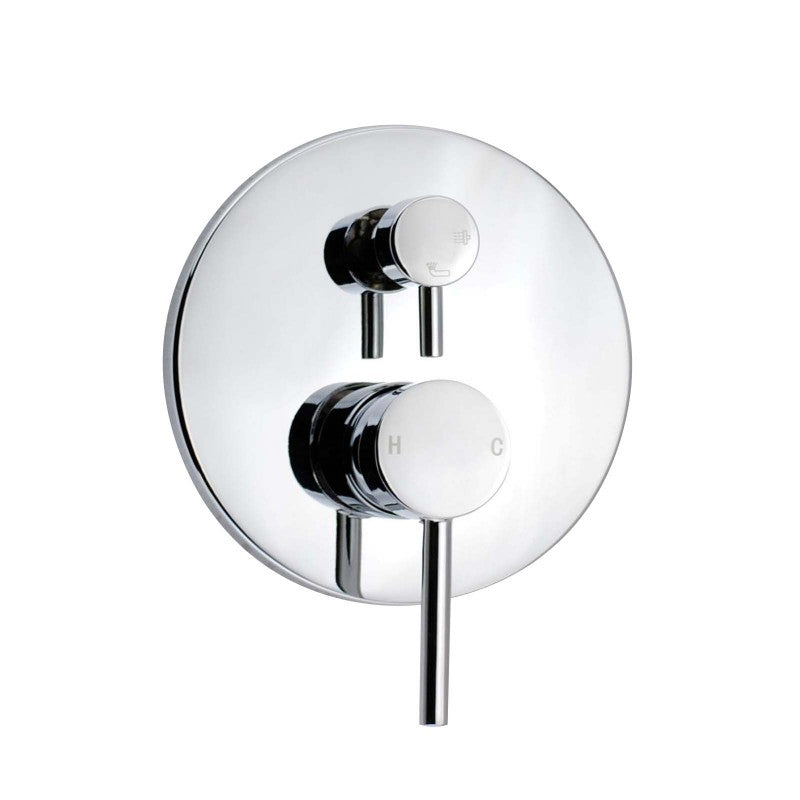 OPAL ROUND DIVERTER SHOWER MIXER - 5 COLOURS - The Tile Collection™