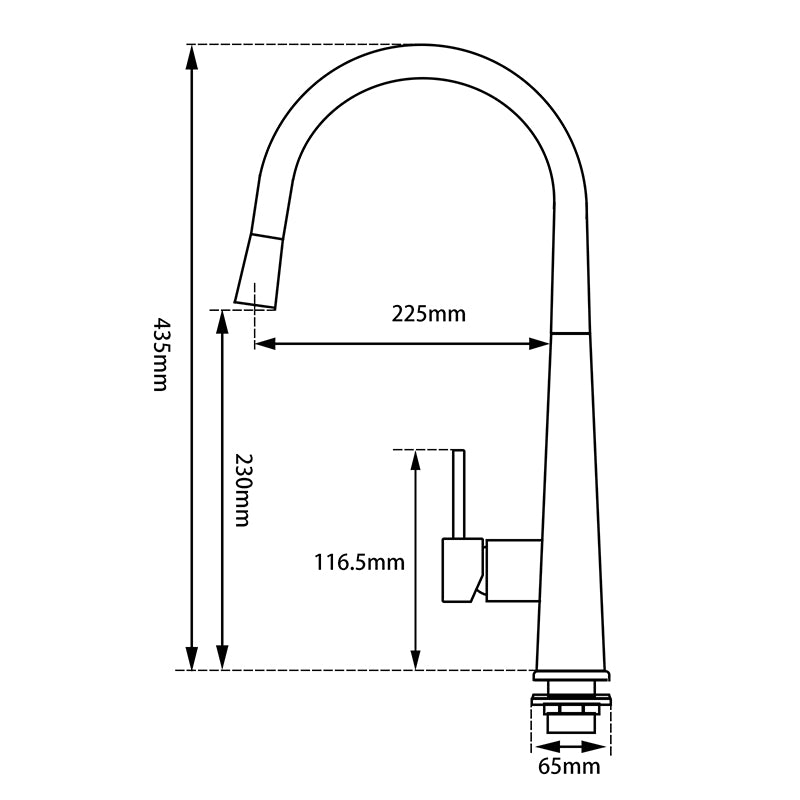 CHASE SMART TOUCH PULL OUT KITCHEN SINK MIXER - 2 COLOURS - The Tile Collection™