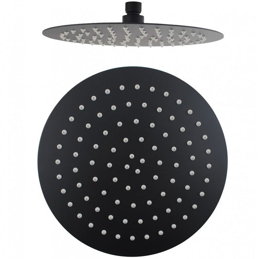 250MM ROUND SLIM RAIN SHOWER HEAD – 5 COLOURS FINISHES | 304 STAINLESS STEEL - The Tile Collection™