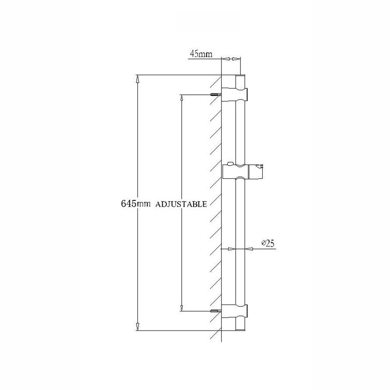 OPAL BLACK ROUND SHOWER SLIDE WITH 3 FUNCTION HANDHELD SHOWER - The Tile Collection™