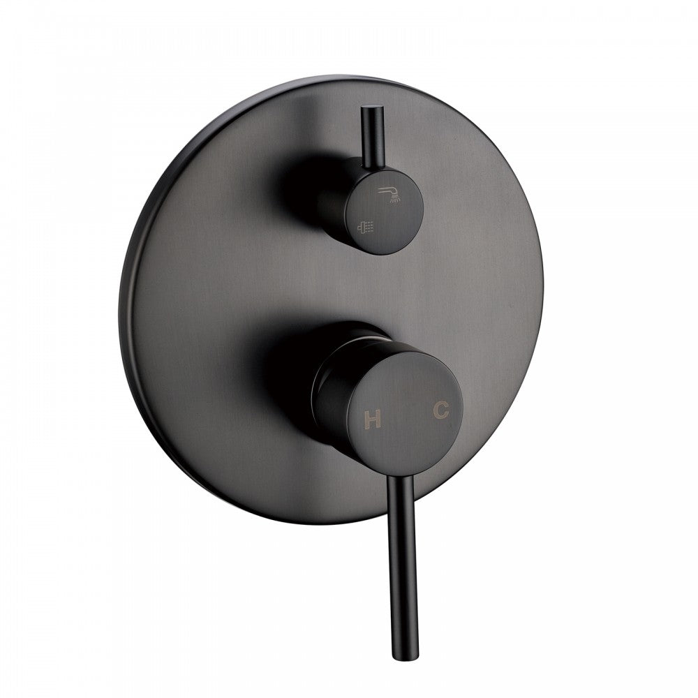OPAL ROUND DIVERTER SHOWER MIXER - 5 COLOURS - The Tile Collection™
