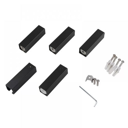 4 BAR SQUARE HEATED TOWEL RAIL ZNY 520H*500W*120D- MATTE BLACK