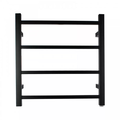 4 BAR SQUARE HEATED TOWEL RAIL ZNY 520H*500W*120D- MATTE BLACK