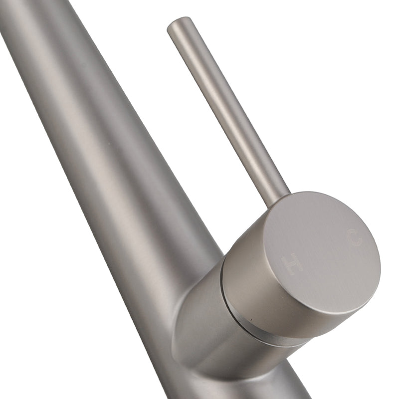 CHASE ROUND PULLOUT KITCHEN SINK MIXER - BRUSHED NICKEL - The Tile Collection™