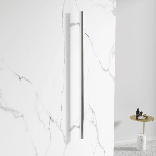 DN 12V ROUND VERTICAL SINGLE HEATED TOWEL BAR | 1000MM | 5 COLOURS - The Tile Collection™