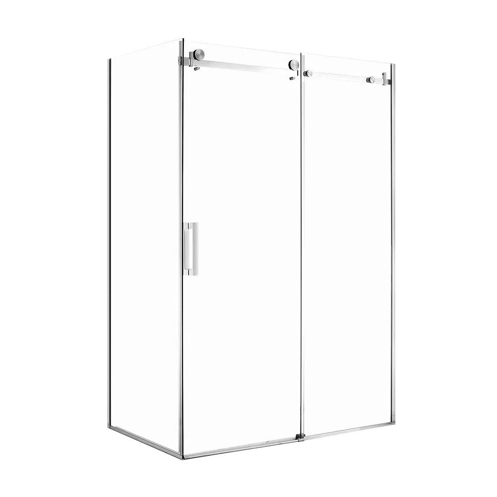 1200X900MM FRAMELESS SLIDING DOOR SHOWER ENCLOSURE- CHROME - The Tile Collection™