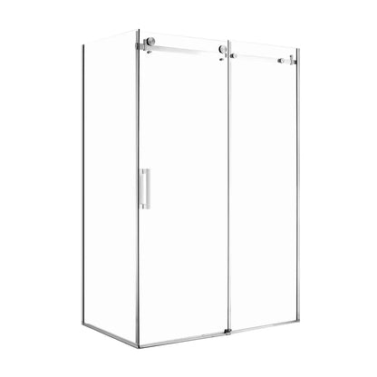 1200X900MM FRAMELESS SLIDING DOOR SHOWER ENCLOSURE- CHROME - The Tile Collection™