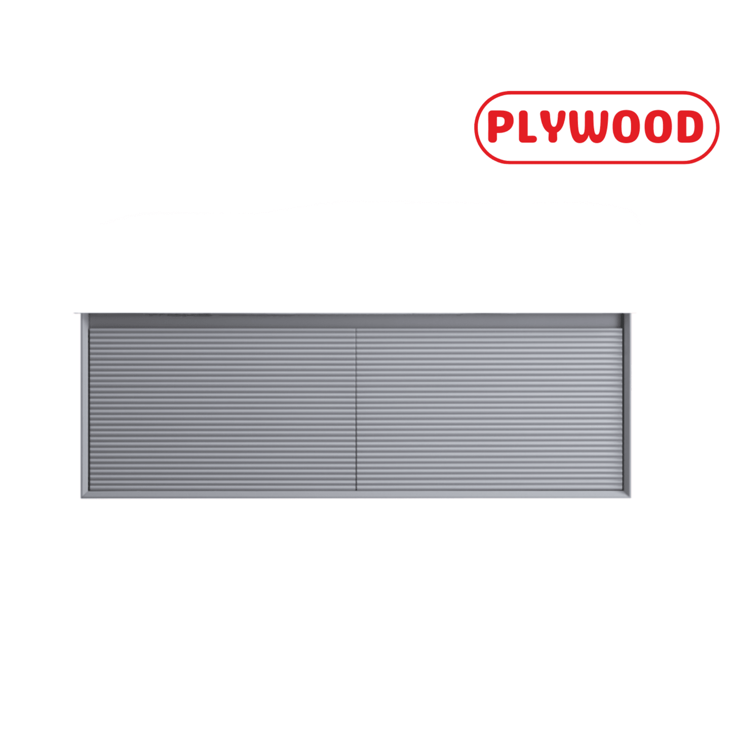 1200MM FLUTED GREY WALL HUNG PLYWOOD VANITY- DOUBLE BASIN - The Tile Collection™