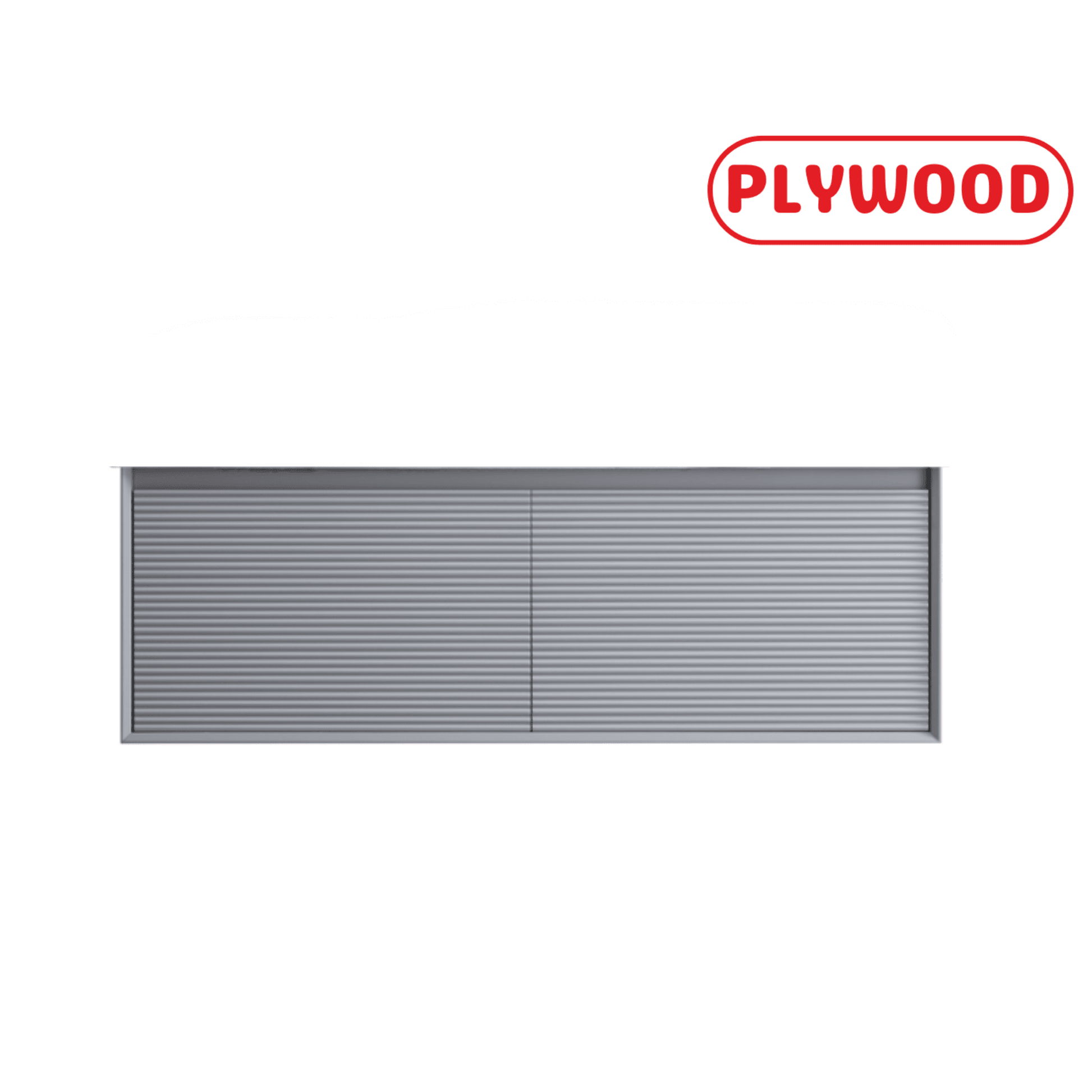 1200MM FLUTED GREY WALL HUNG PLYWOOD VANITY- DOUBLE BASIN - The Tile Collection™
