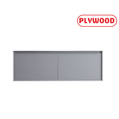 1200MM FLUTED GREY WALL HUNG PLYWOOD VANITY- DOUBLE BASIN - The Tile Collection™