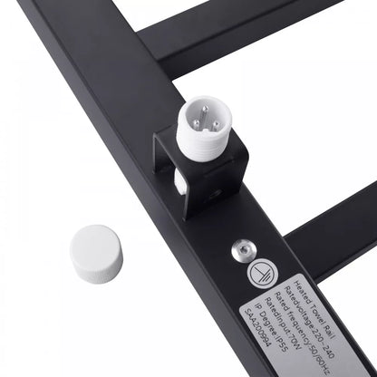 4 BAR SQUARE HEATED TOWEL RAIL ZNY 520H*500W*120D- MATTE BLACK