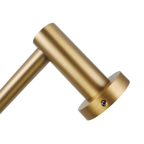 OPAL ROUND SINGLE BAR HAND TOWEL HOLDER - BRUSHED BRASS