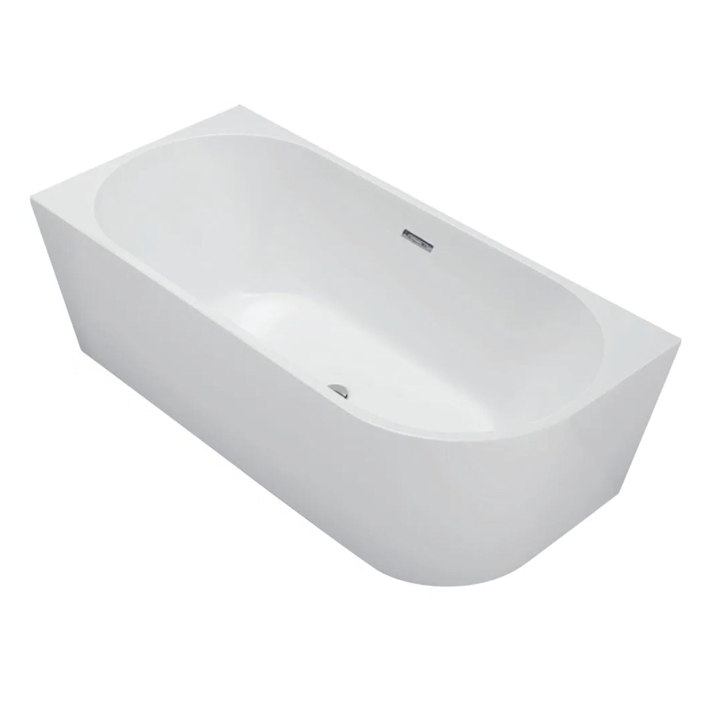 left corner acrylic freestanding bath with overflow 1400mm