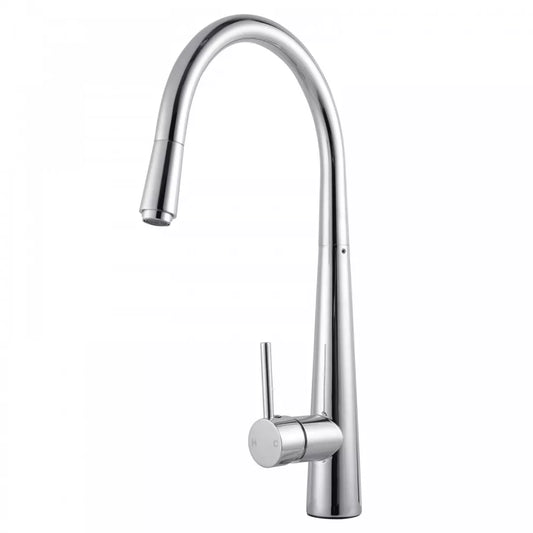 CHASE ROUND PULLOUT KITCHEN SINK MIXER - CHROME